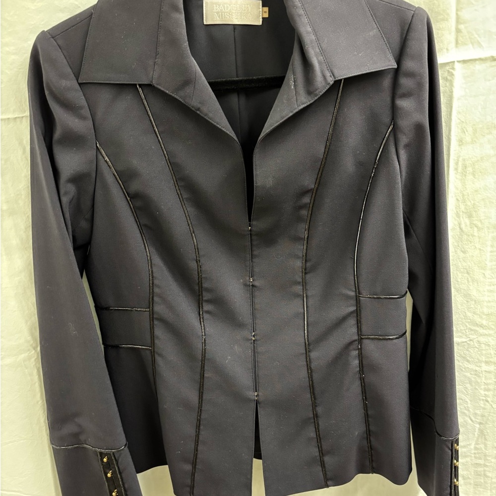 Badgley Mischka Dark Gray Women's Blazer
